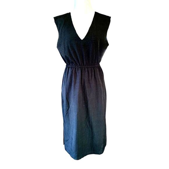 J. Crew Dresses & Skirts - NEW with tags J. Crew Laser Cut Black Easy Sleeveless Dress Size 6